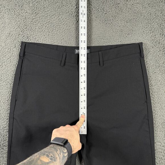 Baubax Pants Mens 36x32 Black Athletic Fit Stain Water Resistant Chino Stretch - Picture 9 of 13